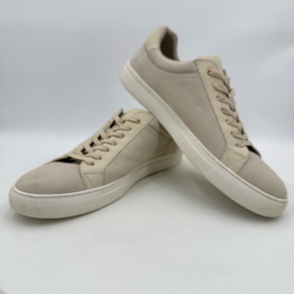 Mr. B's Collection Gentlemen’s Boutique For Aldo Off White Leather Sneakers 12